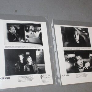 Lot of 2 Vintage Movie Press Photographs from the 1996 movie CRASH